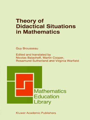 cover image of Theory of Didactical Situations in Mathematics